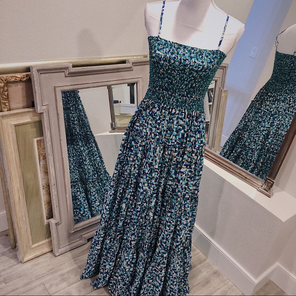 ISSA LONDON KALEIDOSCOPE MAXI DRESS